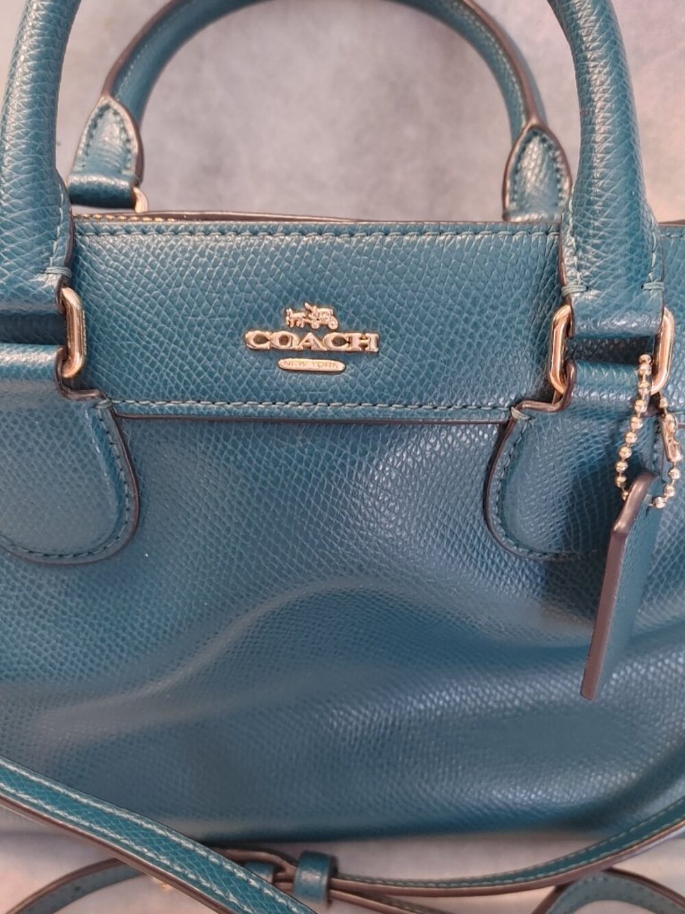Coach Mini Bennett Crossbody Satchel – Teal Blue - Picture 3 of 7